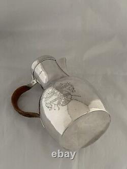 Sterling Silver EWER / WATER JUG 1845 London JOHN FIGG Victorian Antique Silver