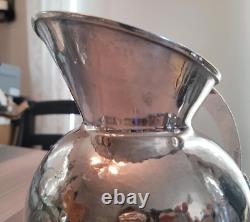 Sterling Silver Hammered Water Pitcher