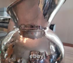 Sterling Silver Hammered Water Pitcher