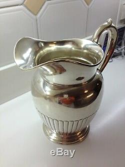 Sterling Silver Mid-Century Water Pitcher 24 oz 4.5 pts by Manchester