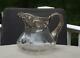 Sterling Silver Overlay Glass Water Pitcher Hand Blown 6h Mint