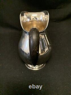 Sterling Silver Water Pitcher By CC Hermann Denmark N 81 Danish Style