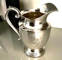 Sterling Silver Water Pitcher, Preisner Silver Co. Circa 1935