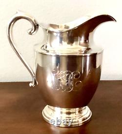 Sterling Silver Water Pitcher, Preisner Silver Co. Circa 1935