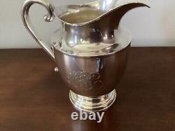 Sterling Silver Water Pitcher, Preisner Silver Co. Circa 1935