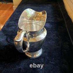 Sterling Silver Water Pitcher mono T