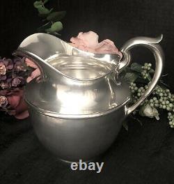 Sterling Silver Water pitcher 4 1/2 Pint / Durgin #24 Solid / Heavy