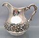 Sterling Water Pitcher With Floral Decoration By Hamilton & Diesinger