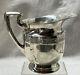 Sterling Water Pitcher By M H F Decorated Shoulder No Monogram