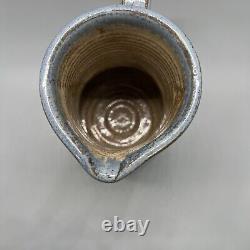 Stoneware Glaze Jug Ceramic Studio Pottery Drip Pitcher 5.75 703 Slip Handle