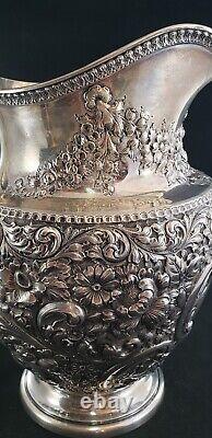 Stunning Huge Gorham Sterling Water Pitcher In Great Shape