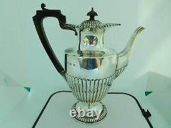 Stunning Large & Heavy Edwardian English Sterling Silver Hot Water Jug