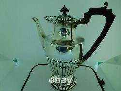 Stunning Large & Heavy Edwardian English Sterling Silver Hot Water Jug