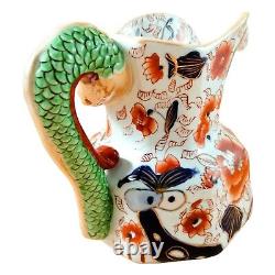 Stunning Large Pitcher, Hydra Jug, Water Serving, Ironstone Jug, Serpent Handle