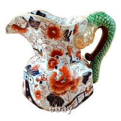 Stunning Large Pitcher, Hydra Jug, Water Serving, Ironstone Jug, Serpent Handle