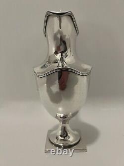 Superb English Solid Silver Claret / Water Jug Made In London 1911 Heavy 464g
