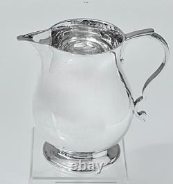 Superb Solid Sterling Silver Water Jug By Wakely & Wheeler London 1939 283.9g