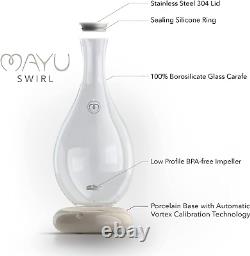 Swirl Water Pitcher, Borosilicate Glass Carafe, 1.5 Liter Design Jug Dispens