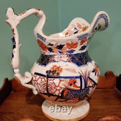 TURNER'S PATENT IRONSTONE Dragon Imari English Ironstone Pitcher/ Jug