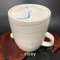 Tachiyoshi Kyoyaki Marble Pitcher Jug Mizutsugi Water Pour Vase Tea Ceremony