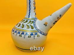 Talavera Spanish Ceramic Botijo Jug Hand Painted Vintage Water Pitcher 31cm