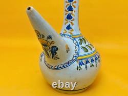 Talavera Spanish Ceramic Botijo Jug Hand Painted Vintage Water Pitcher 31cm