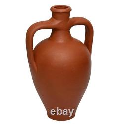 Terracotta Double Handled Amphora Water Jug, Clay Pitcher, Wine Carafe, Home Terracotta Double Handled Amphora Water Jug, Clay Pitcher, Wine Carafe, Home