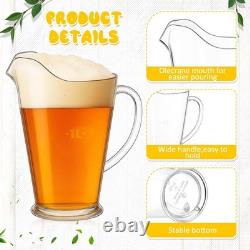 Tessco 12pk Plastic 60oz Clear Pitchers Restaurant Beverage Jugs Large