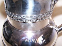 Tiffany & Co Antique Victorian Dated 1880 Sterling Silver Water Pitcher & Tray