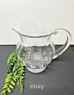 Tiffany & Co Glass Water Pitcher/Jug Vintage WithBox Made In England 7 Tall ML