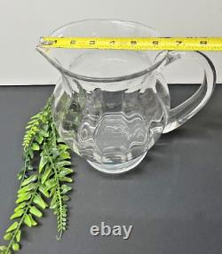 Tiffany & Co Glass Water Pitcher/Jug Vintage WithBox Made In England 7 Tall ML