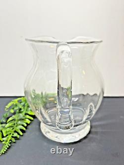 Tiffany & Co Glass Water Pitcher/Jug Vintage WithBox Made In England 7 Tall ML