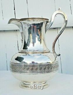 Tiffany & Co. Sterling Silver 916 Greek Key Water Pitcher-rare-free USA Ship