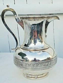 Tiffany & Co. Sterling Silver 916 Greek Key Water Pitcher-rare-free USA Ship