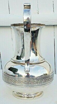 Tiffany & Co. Sterling Silver 916 Greek Key Water Pitcher-rare-free USA Ship