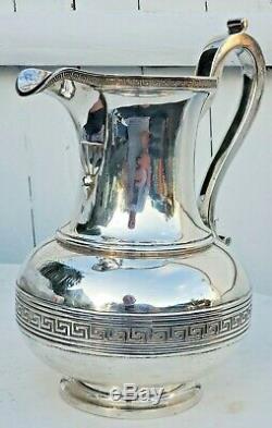 Tiffany & Co. Sterling Silver 916 Greek Key Water Pitcher-rare-free USA Ship