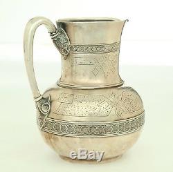 Tiffany & Co. Sterling Silver Water Pitcher, 19th Century