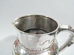 Tiffany Water Pitcher 3859 Antique Japonesque Dragon Fly American Mixed Metal