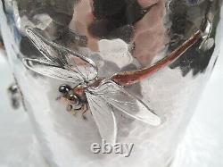 Tiffany Water Pitcher 3859 Antique Japonesque Dragon Fly American Mixed Metal
