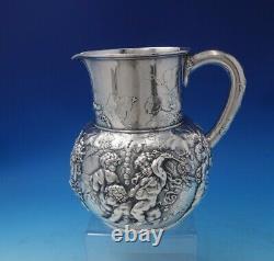 Tiffany and Co Sterling Silver Water Pitcher with Putti Instruments Figural #5219