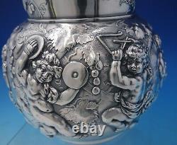 Tiffany and Co Sterling Silver Water Pitcher with Putti Instruments Figural #5219
