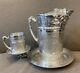 Tufts Lion Silver Plate Water Pitcher Stand And Cup - Incredible Design