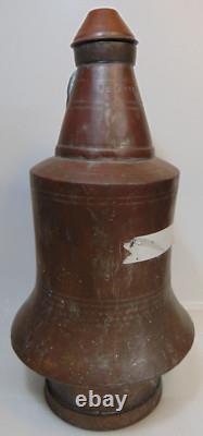 Turkish Copper Pitcher Water Jug Vintage Handmade Middle East Art Collectible