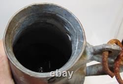 Turkish Copper Pitcher Water Jug Vintage Handmade Middle East Art Collectible