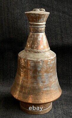 Turkish Copper Water Pitcher Jug with lid Antique & Handcrafted