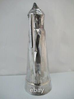 Unique WMF Silverplate Water Pitcher CLARET JUG with Hawk BIRD Hinged Lid