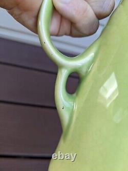 Universal Potteries Ballerina Chartreuse Green Water Jug Pitcher Cambridge Ohio