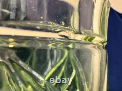 Uranium Glass Sowerby Water Pitcher Durham Suite Set 1 1/2 Pint Jug Vintage Deco