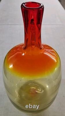 VINTAGE BLENKO GLASS 15 Water Pitcher, Rare Joel Myers Jug Color, 1.75 Gallon