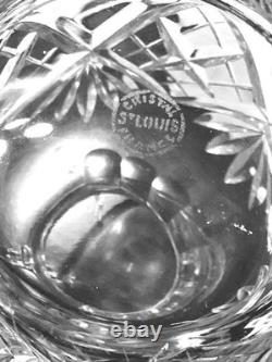 VTG Etched St. Louis French Cut Crystal Chantilly Clear Pattern Water Jug 44 oz